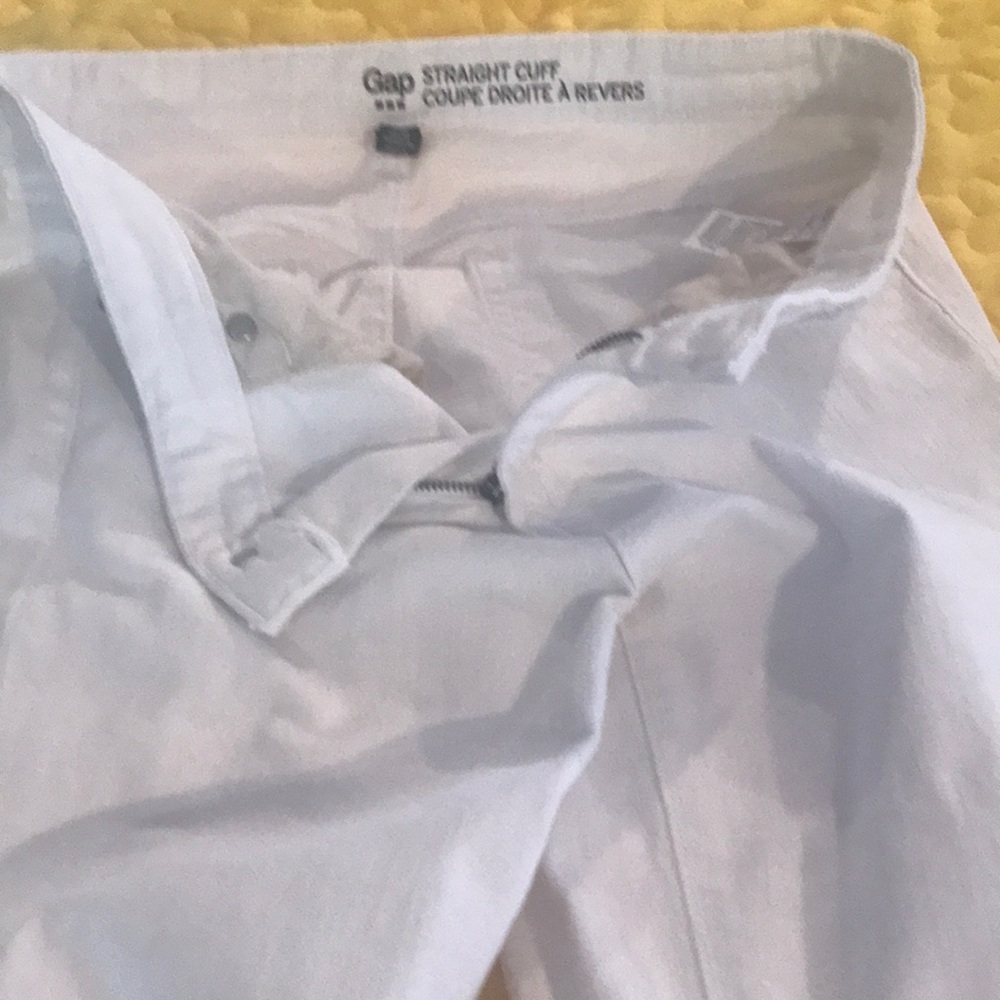 White cuff jeans